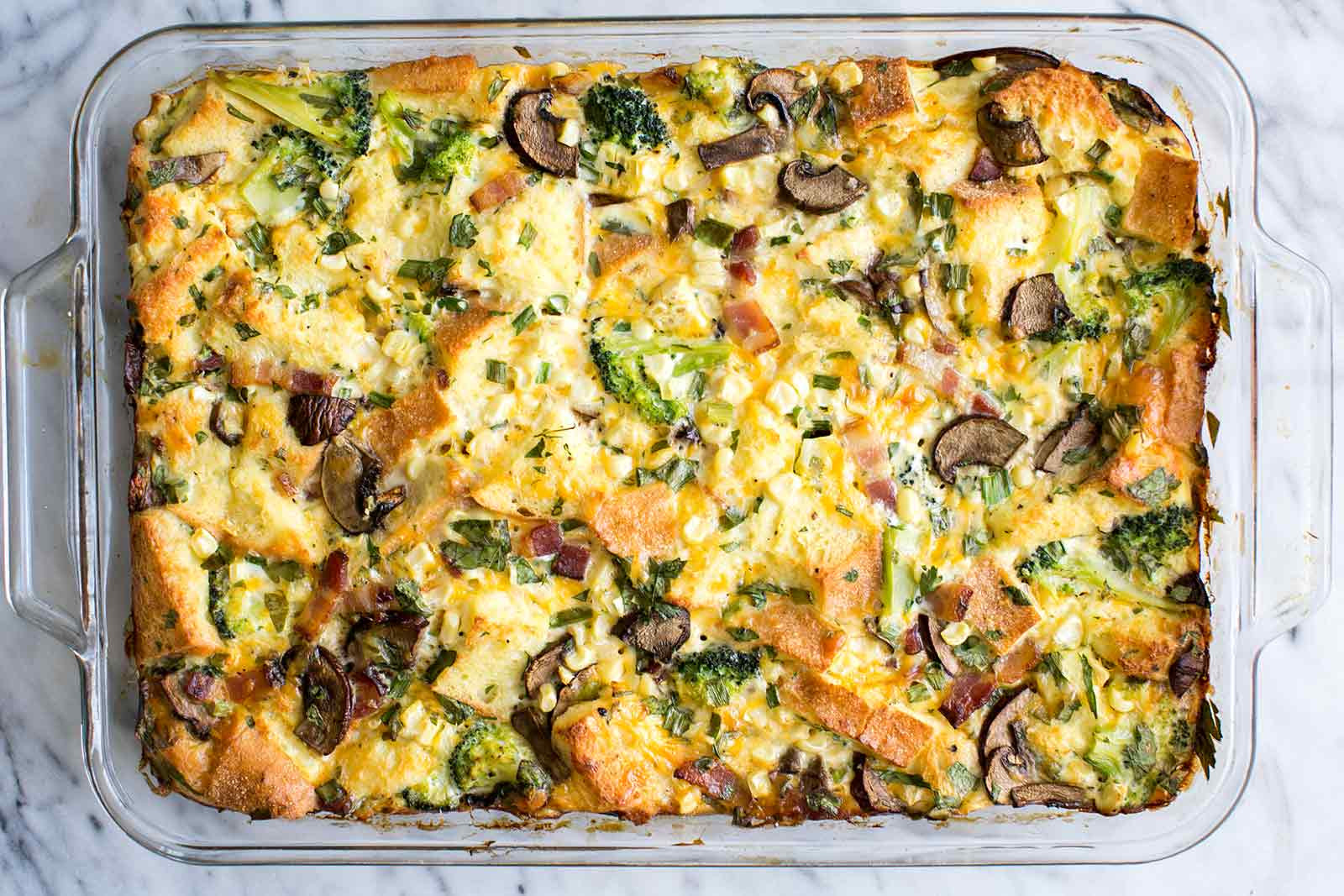 Breakfast Casserole With Bread Slices
 breakfast casserole with bread slices