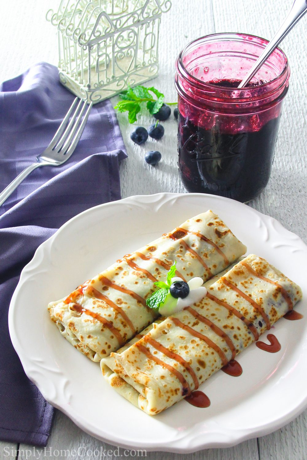 Breakfast Crepe Recipe
 Blueberry Breakfast Crepe Recipe Simply Home Cooked