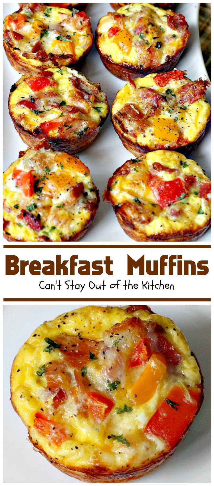 Breakfast Muffin Recipe
 Ham and Cheese Breakfast Muffins Can t Stay Out of the