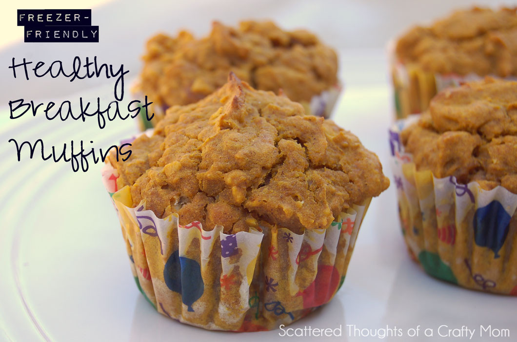 Breakfast Muffins Healthy
 Healthy Breakfast Muffins Scattered Thoughts of a Crafty