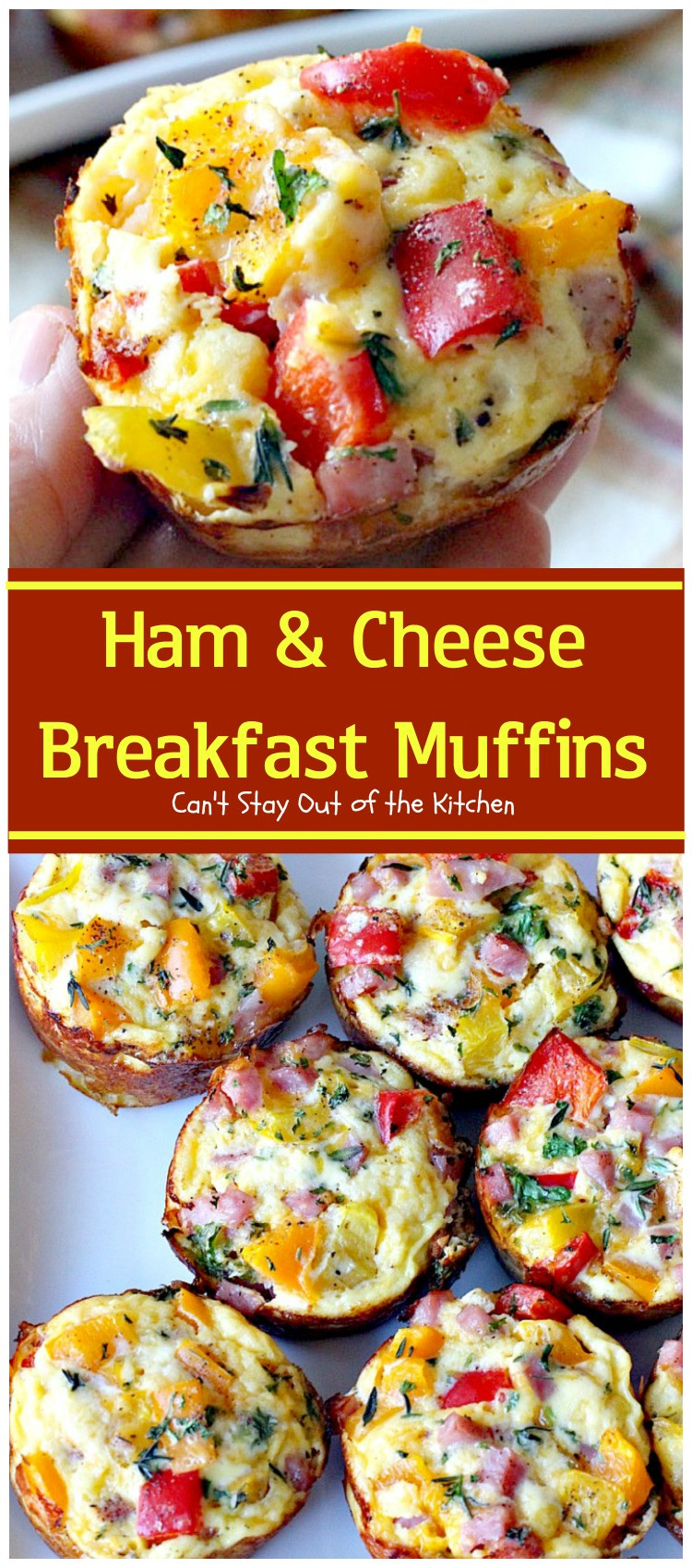 Breakfast Muffins Recipe
 Ham and Cheese Breakfast Muffins Can t Stay Out of the