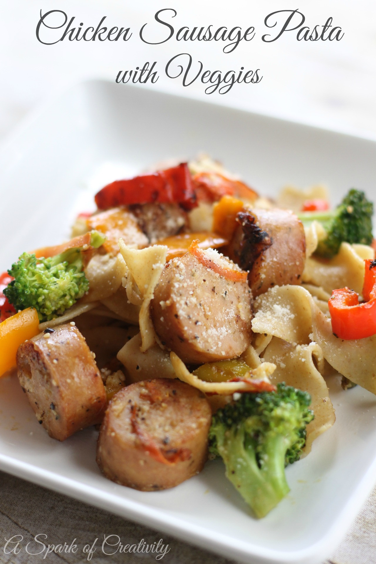 Breakfast Sausage Recipes For Dinner
 Kid Friendly Chicken Sausage Pasta with Veggies A Spark