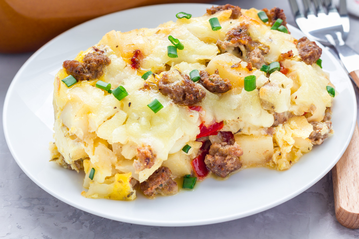 Breakfast Sausage Recipes For Dinner
 30 Minute Baked Sausage and Egg Casserole Dinner Recipe