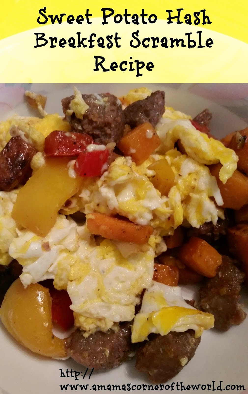 Breakfast Scramble Recipe
 Sweet Potato Hash Breakfast Scramble Recipe A Mama s