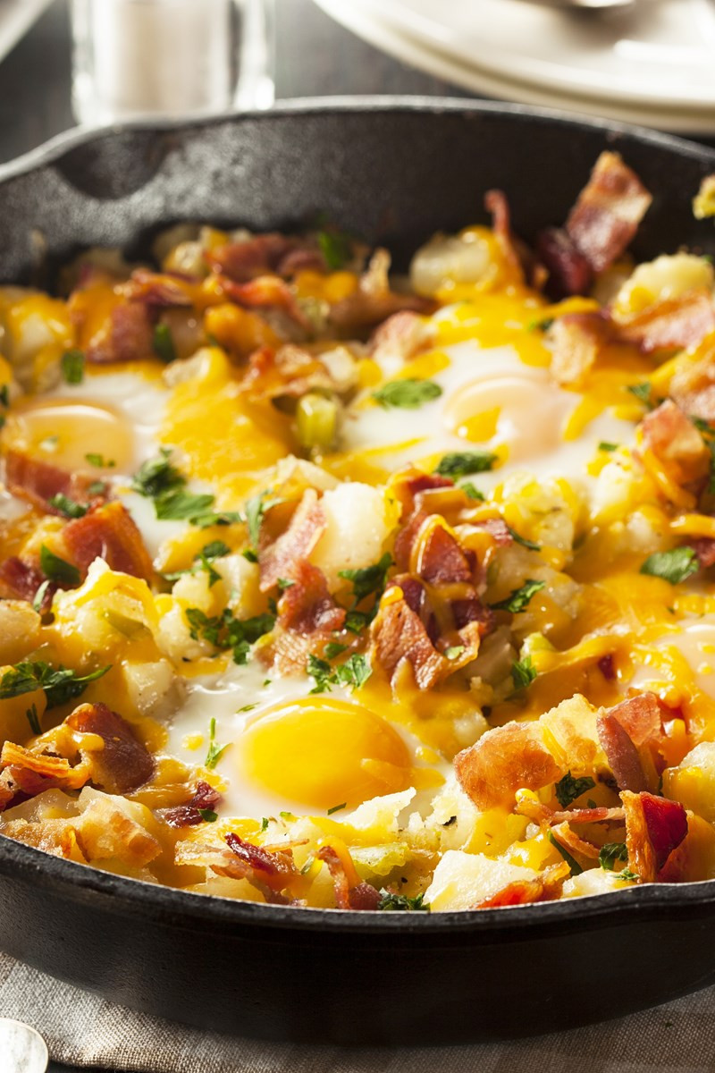 Breakfast Skillet Recipe
 Bacon Egg and Potato Breakfast Skillet
