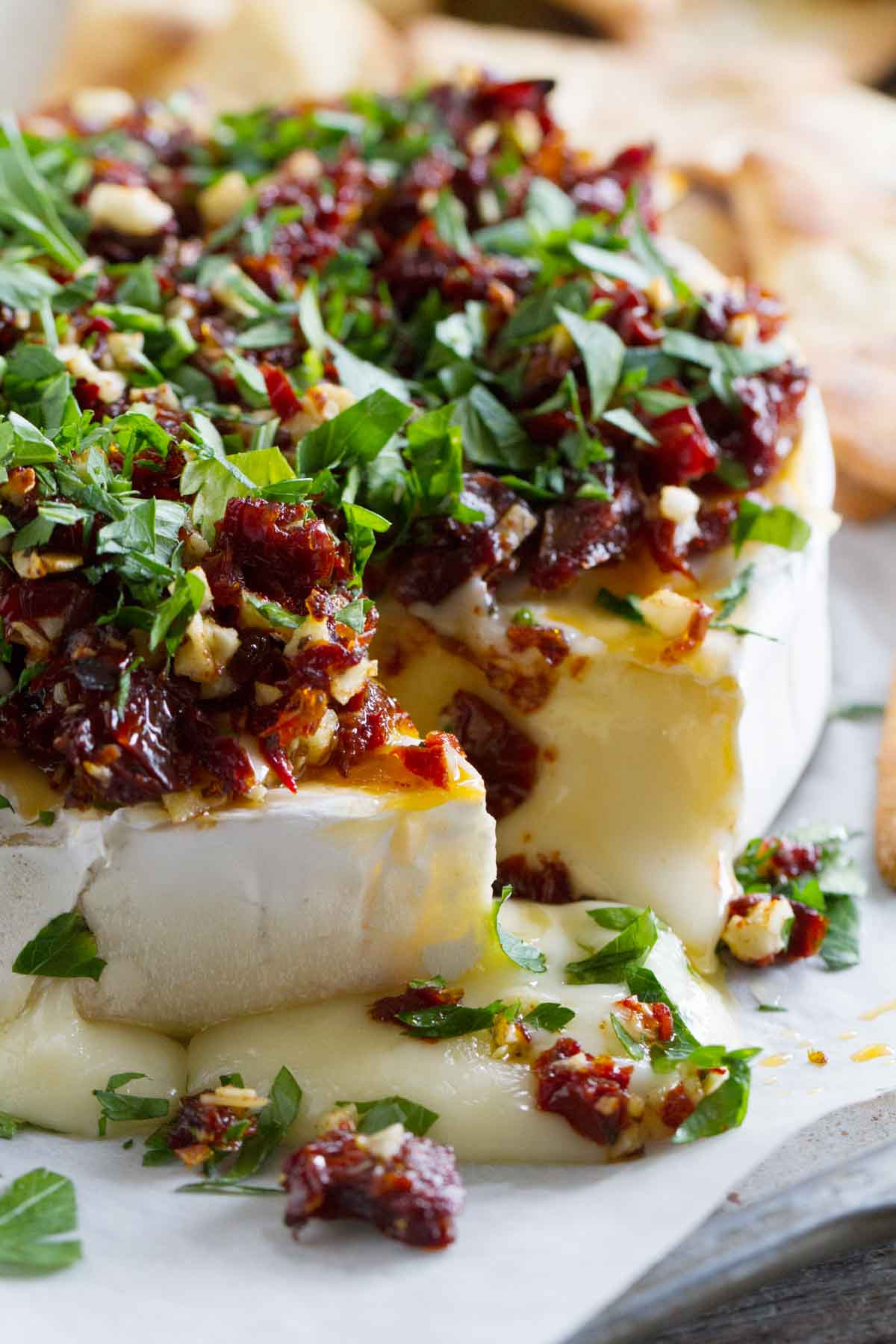 Brie Cheese Appetizers
 Baked Brie Recipe with Sun Dried Tomatoes Taste and Tell