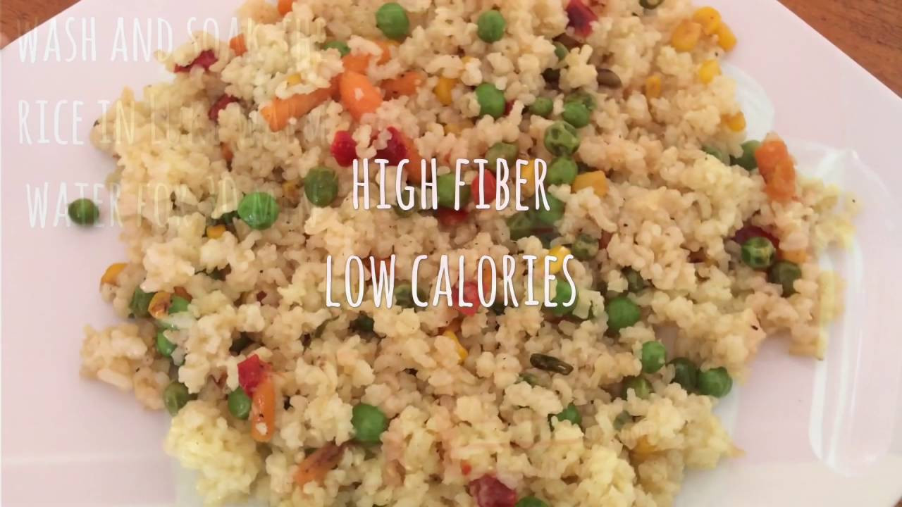 Brown Rice Fiber
 Diet Rice Brown rice high fiber low calorie meal
