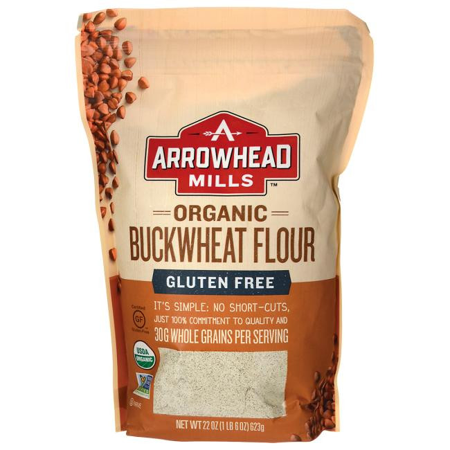 Buckwheat Flour Gluten Free
 Arrowhead Mills Organic Buckwheat Flour 22 oz Pkg