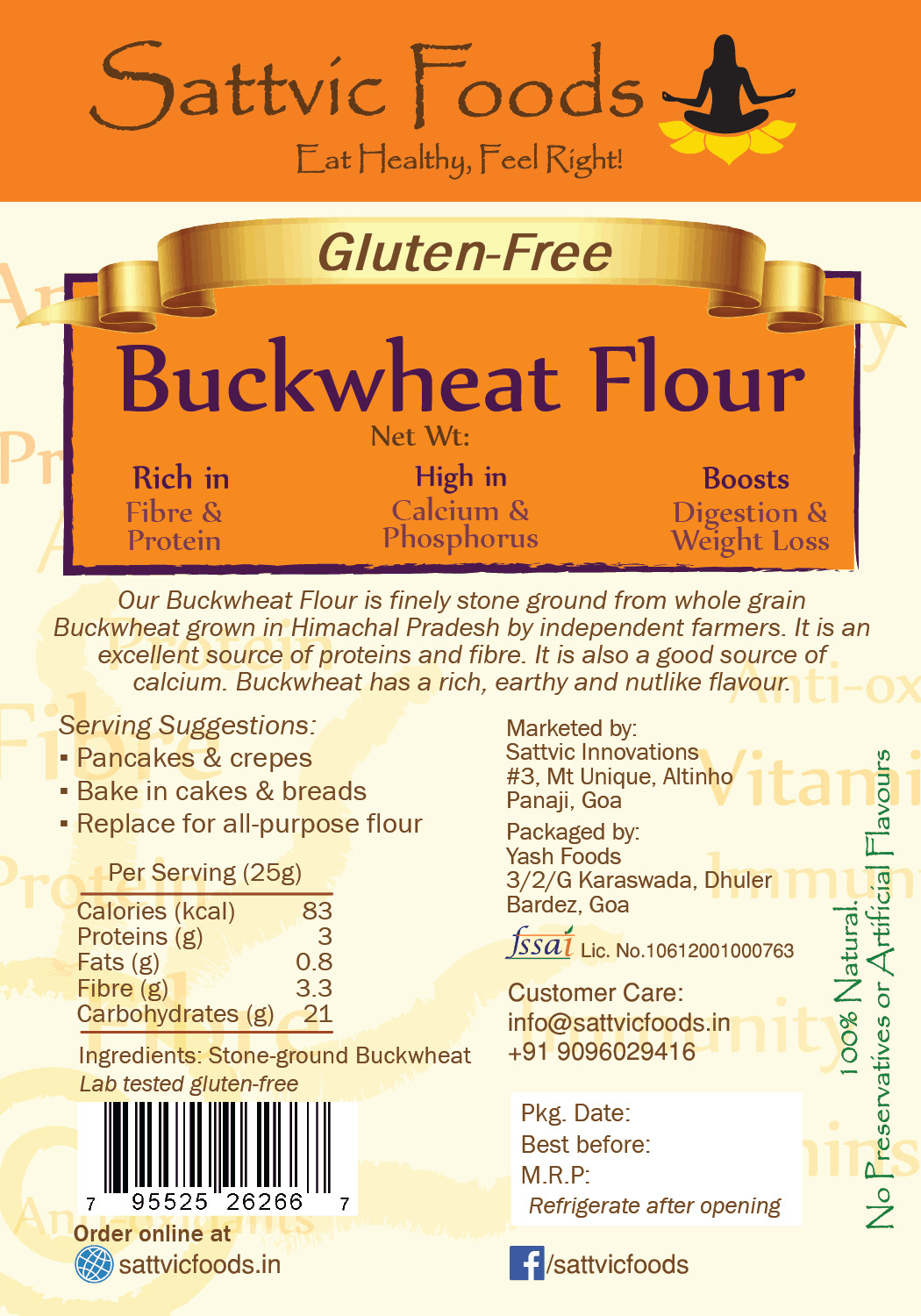 Buckwheat Flour Gluten Free
 Buckwheat Flour Organic Gluten Free