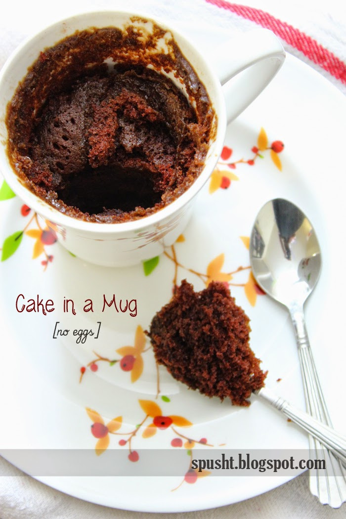Cake In A Mug No Egg
 Spusht Two Minute Microwave Eggless Chocolate Cake