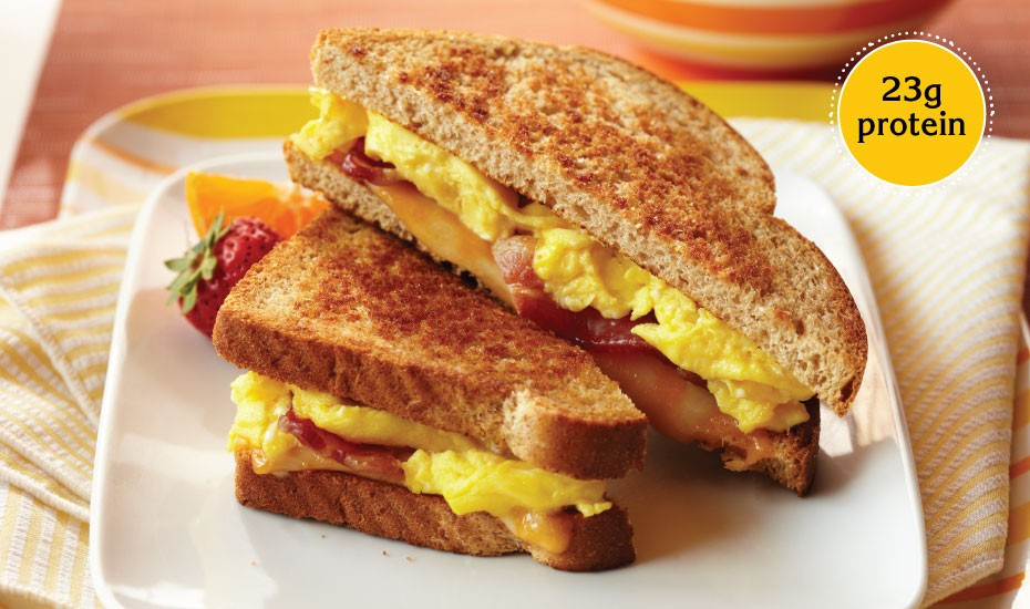 Calories In Grilled Cheese Sandwich On White Bread
 Grilled Bacon Egg & Cheese Sandwich Recipe