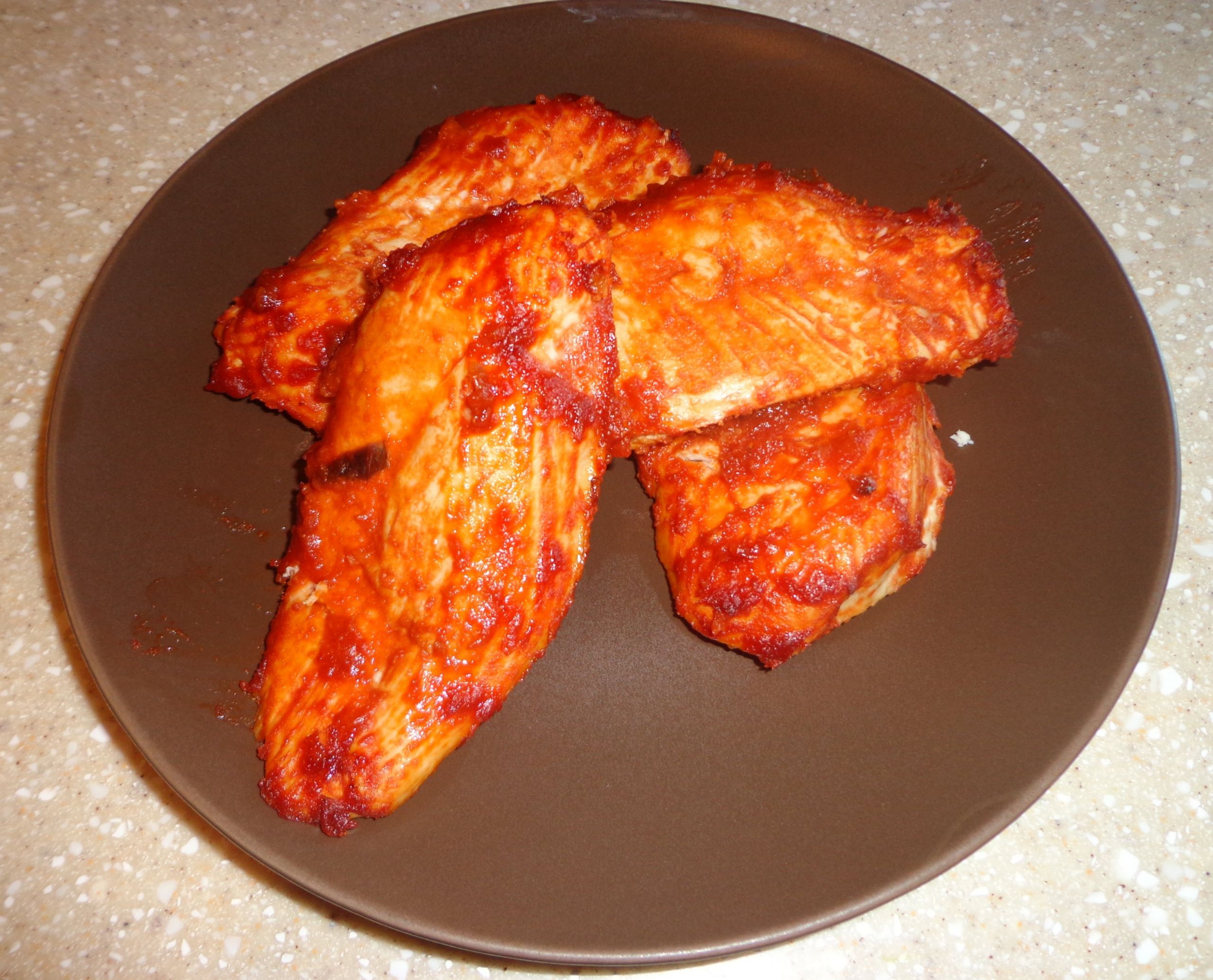 Calories In Roasted Chicken
 Baked Chicken with Homemade Low Calorie Barbecue Sauce