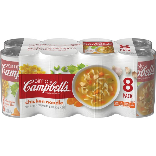 Campbell Chicken Noodle Soup
 Campbell s Simply Chicken Noodle Soup 18 6 oz from