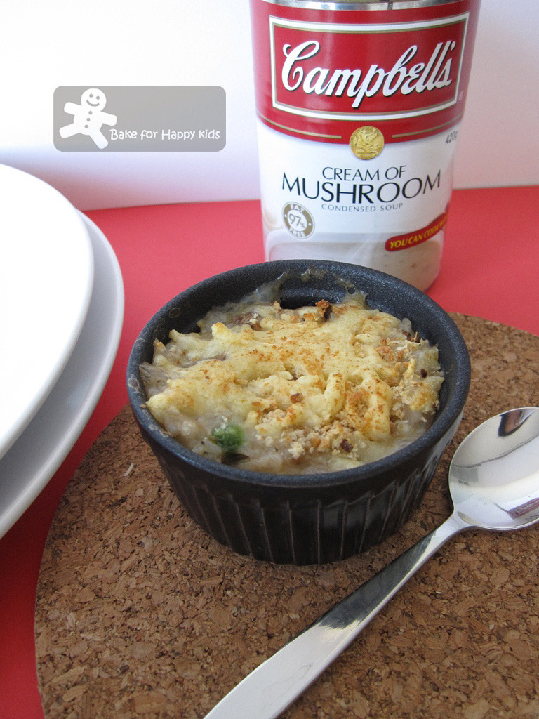 Campbell Mushroom Soup Chicken
 Bake for Happy Kids The "Campbell" mushroom chicken rice bake
