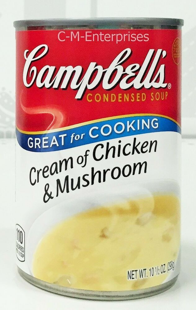 Campbell Mushroom Soup Chicken
 Campbell s Cream of Chicken & Mushroom Condensed Soup 10 5