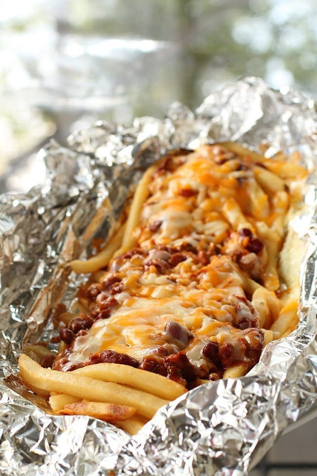 Campfire Dinner Recipes
 Campfire Chili Cheese Fries Tin Foil Dinner