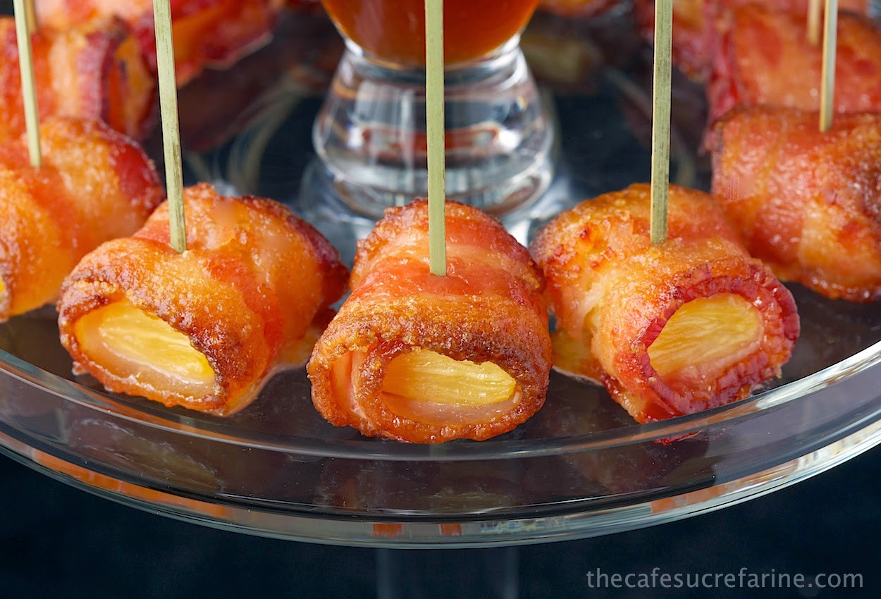 Candied Bacon Appetizers
 Can d Bacon Wrapped Pineapple thecafesucrefarine
