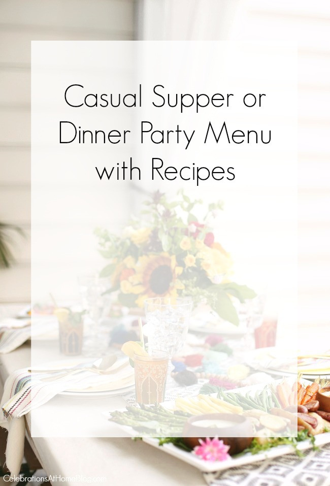 Casual Dinner Party Menu Ideas
 Casual Dinner Party Menu & Recipes Celebrations at Home
