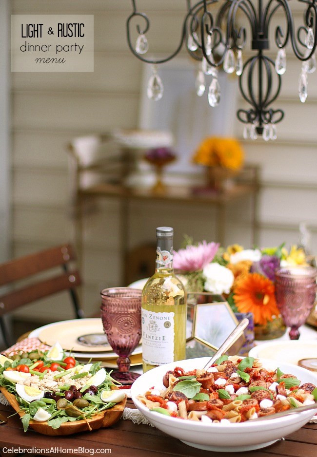 Casual Dinner Party Menu Ideas
 Light & Rustic Dinner Party Menu Celebrations at Home