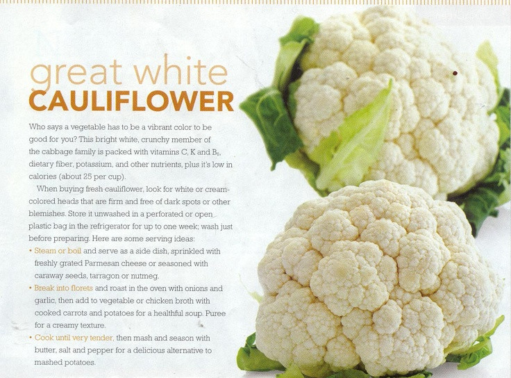 Cauliflower Dietary Fiber
 Cauliflower