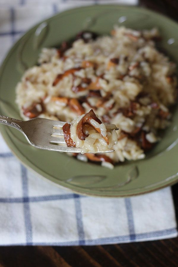 Chanterelle Mushrooms Risotto
 Chanterelle mushroom risotto With images