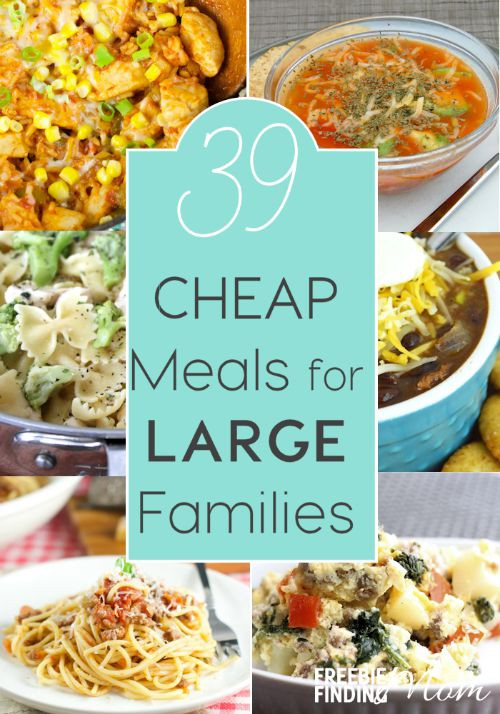 Cheap Dinner Recipes
 39 Cheap Meals for Families