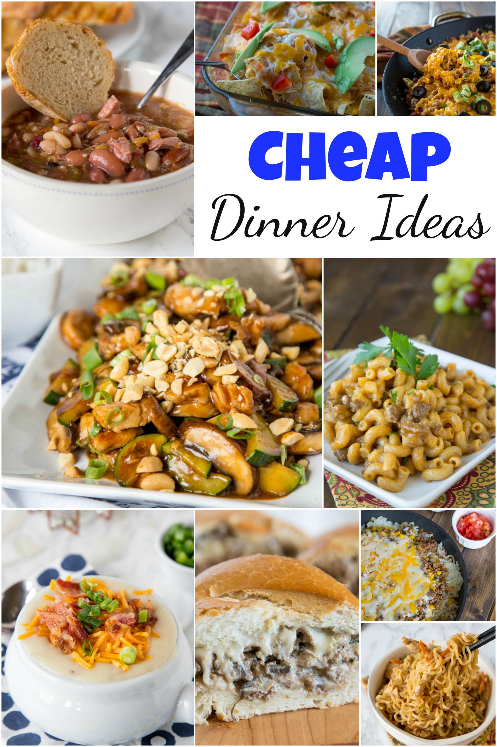 Cheap Dinner Recipes
 Cheap Dinner Ideas Dinners Dishes and Desserts