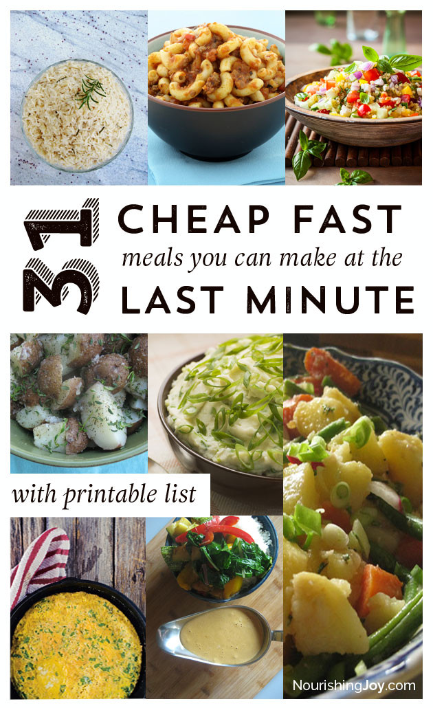 Cheap Dinner Recipes
 31 Cheap Last Minute Real Food Dinner Ideas • Nourishing Joy