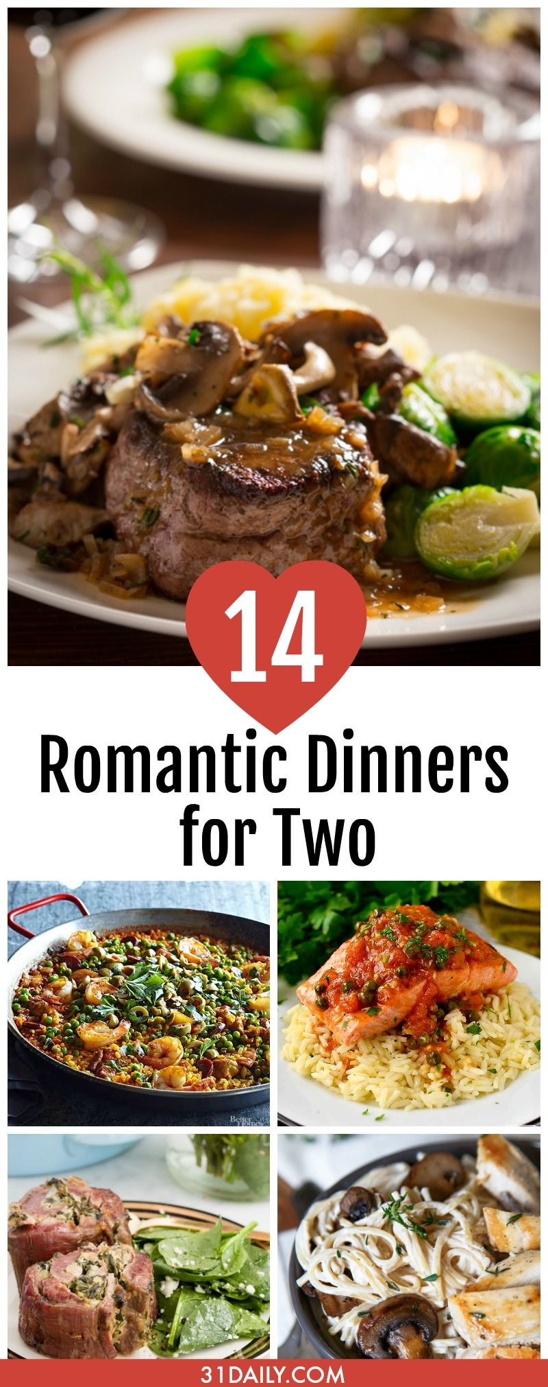 Cheap Romantic Dinner Ideas
 14 Romantic Dinner Recipes for Two