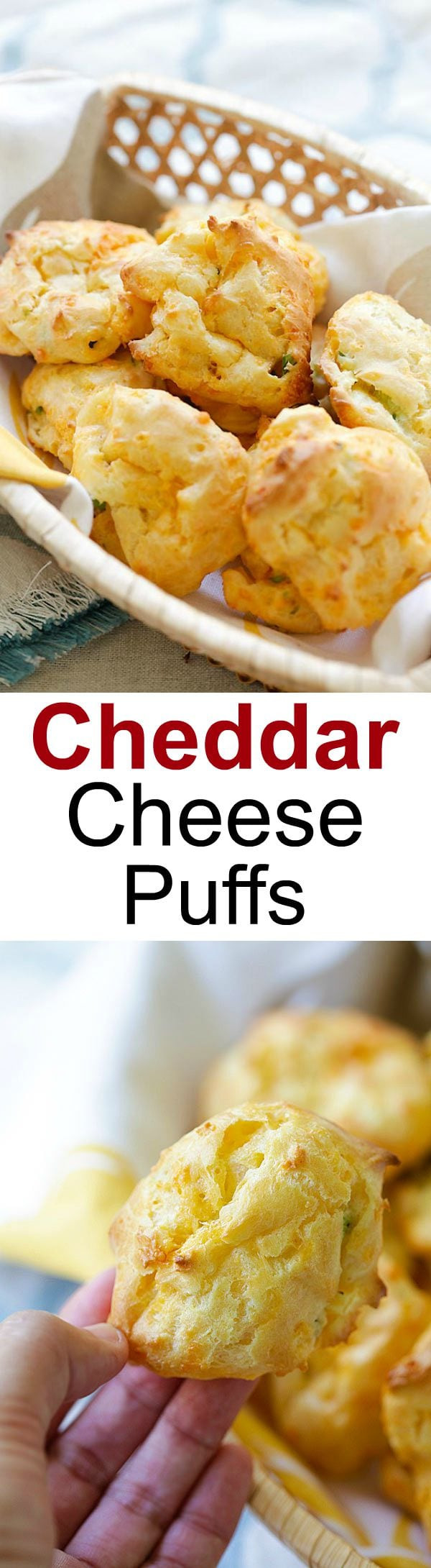 Cheese Puff Appetizers
 Cheddar Cheese Puffs Rasa Malaysia