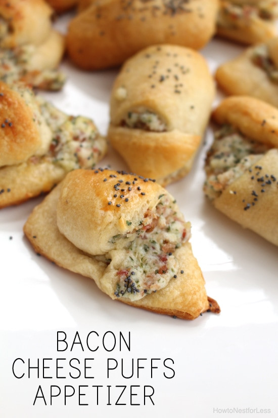 Cheese Puff Appetizers
 Bacon Cheese Puffs Recipe How to Nest for Less™