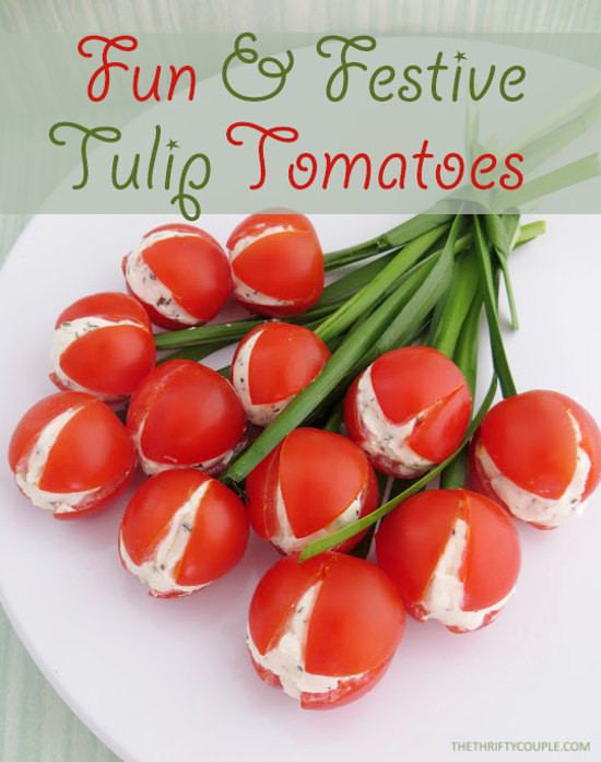 Cherry Tomato Appetizer Recipes
 Cream Cheese Stuffed Cherry Tomato Tulips Recipe Fun