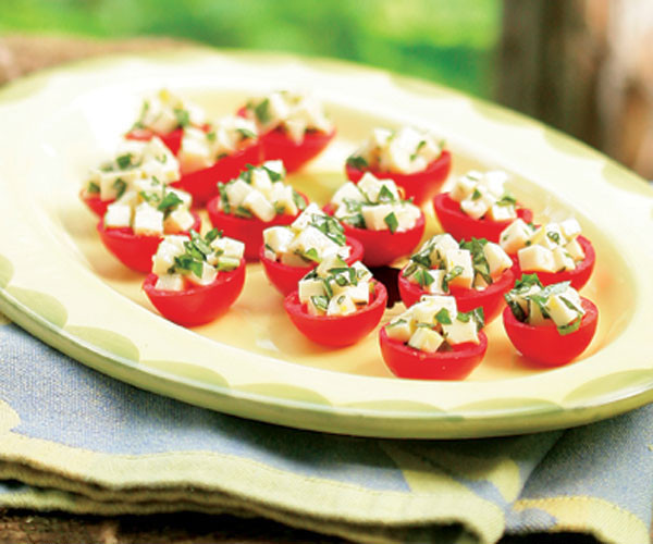 Cherry Tomato Appetizer Recipes
 Cherry Tomatoes Stuffed with Mozzarella & Basil Recipe