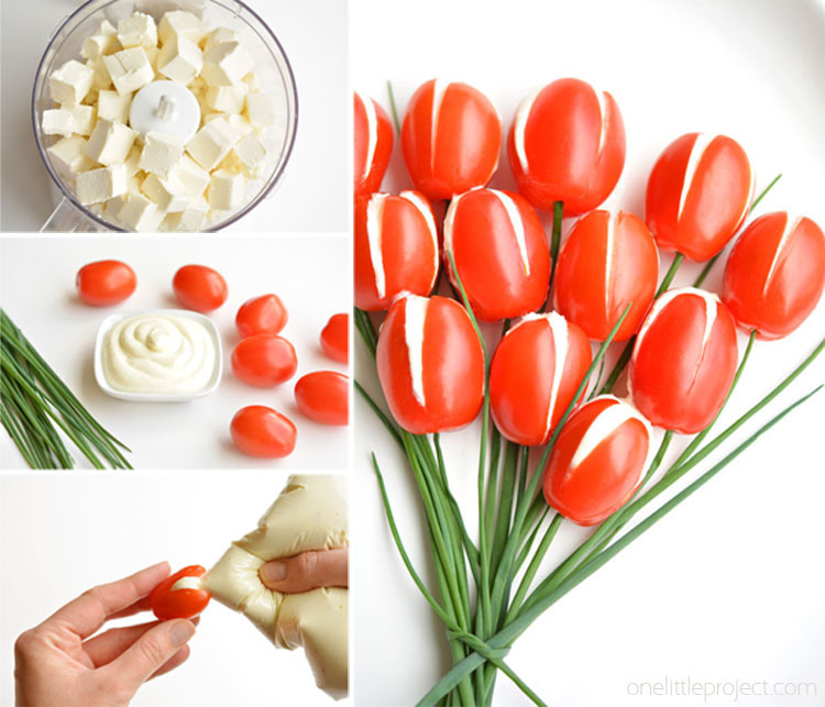 Cherry Tomato Appetizer Recipes
 Cherry Tomato Tulips With Whipped Feta Filling