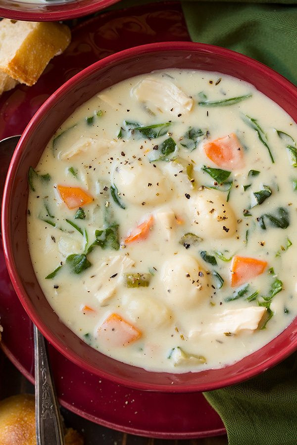 Chicken And Gnocchi Soup
 Chicken Gnocchi Soup Olive Garden Copycat Cooking Classy