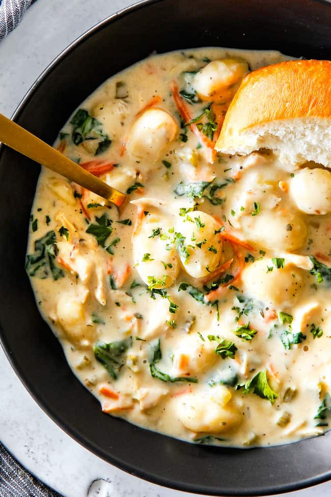 Chicken And Gnocchi Soup
 Creamy Chicken Gnocchi Soup ONE POT Better than Olive