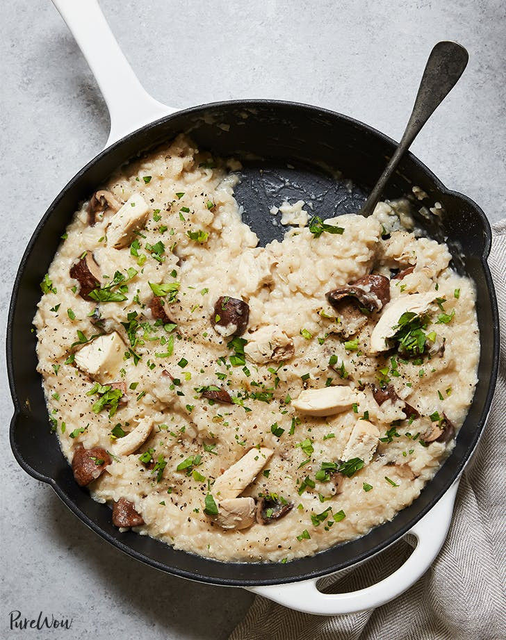 Chicken And Mushrooms Risotto
 Baked Chicken and Mushroom Risotto PureWow