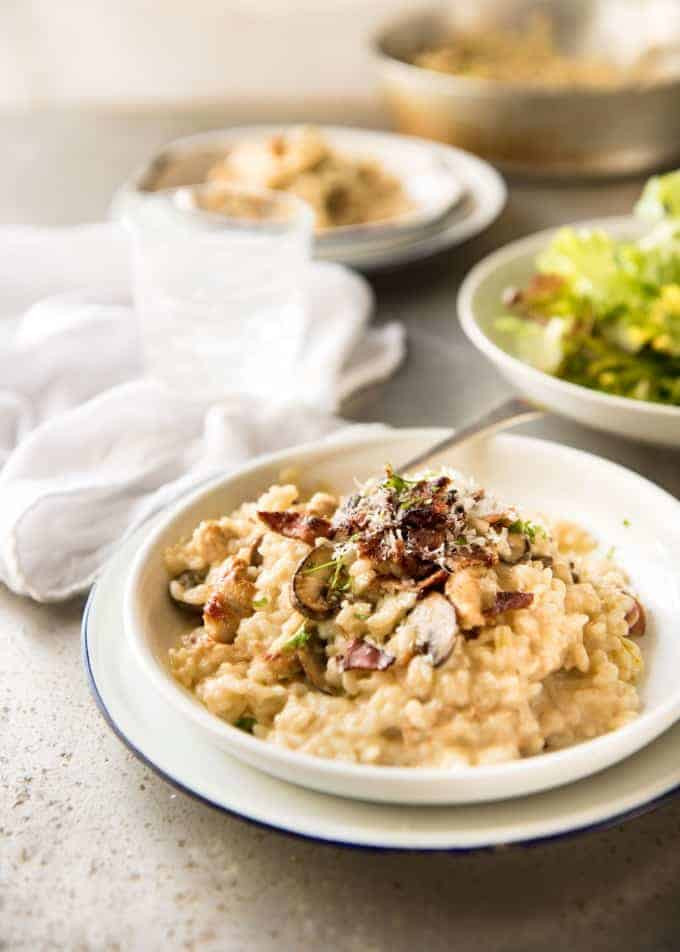 Chicken And Mushrooms Risotto
 Chicken and Mushroom Risotto