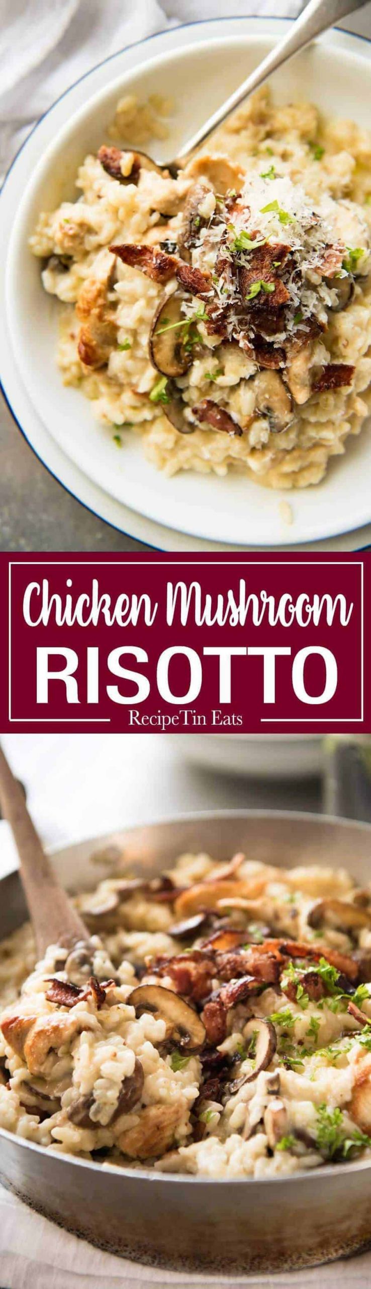 Chicken And Mushrooms Risotto
 Chicken and Mushroom Risotto