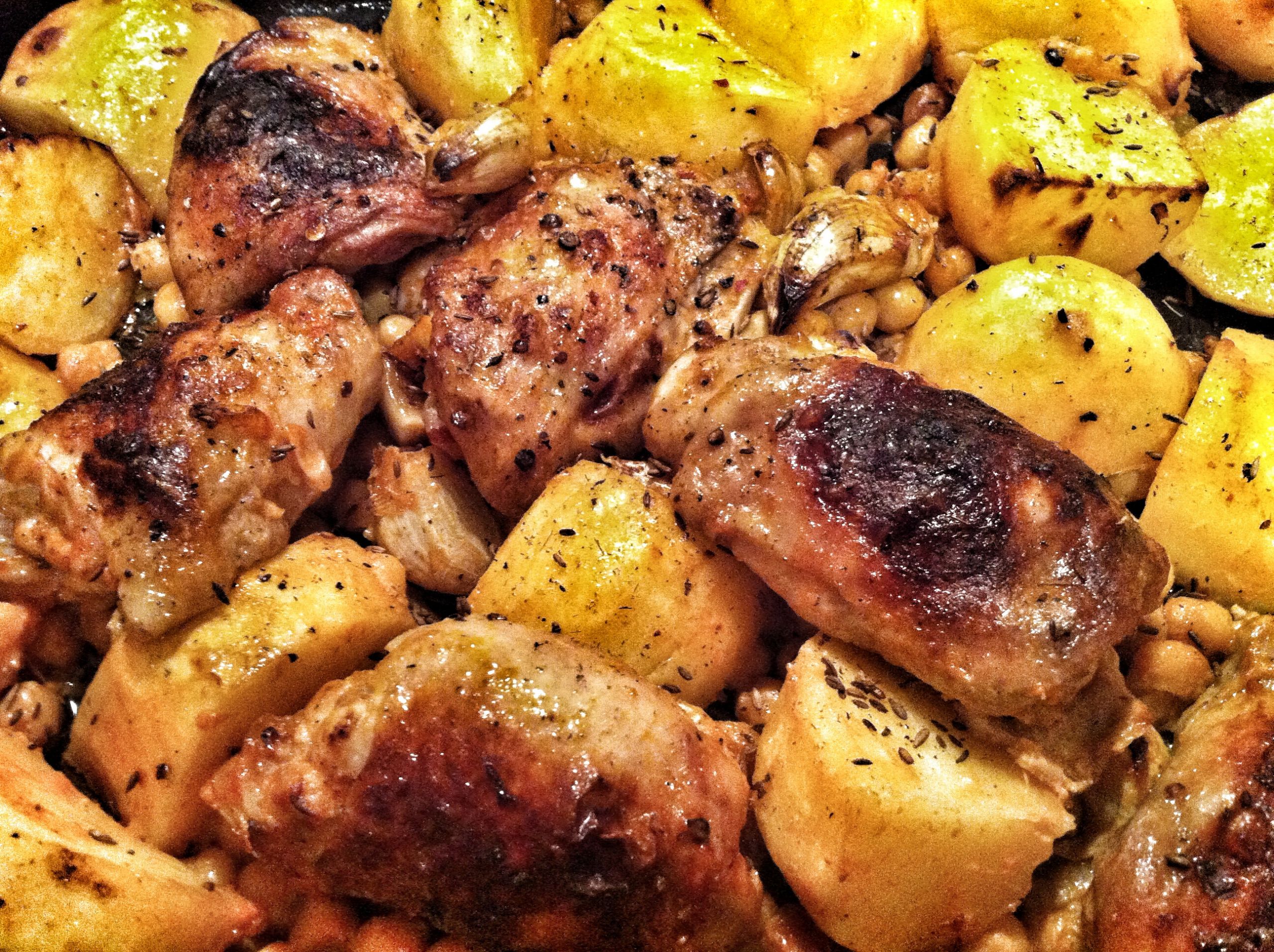 Chicken And Potato Recipes
 Extraordinary Roasted Chicken Potatoes and Chickpeas