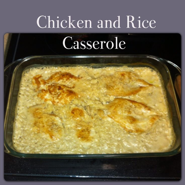 Chicken And Rice Casserole With Mushroom Soup
 Easy chicken and rice casserole 1 can cream of mushroom