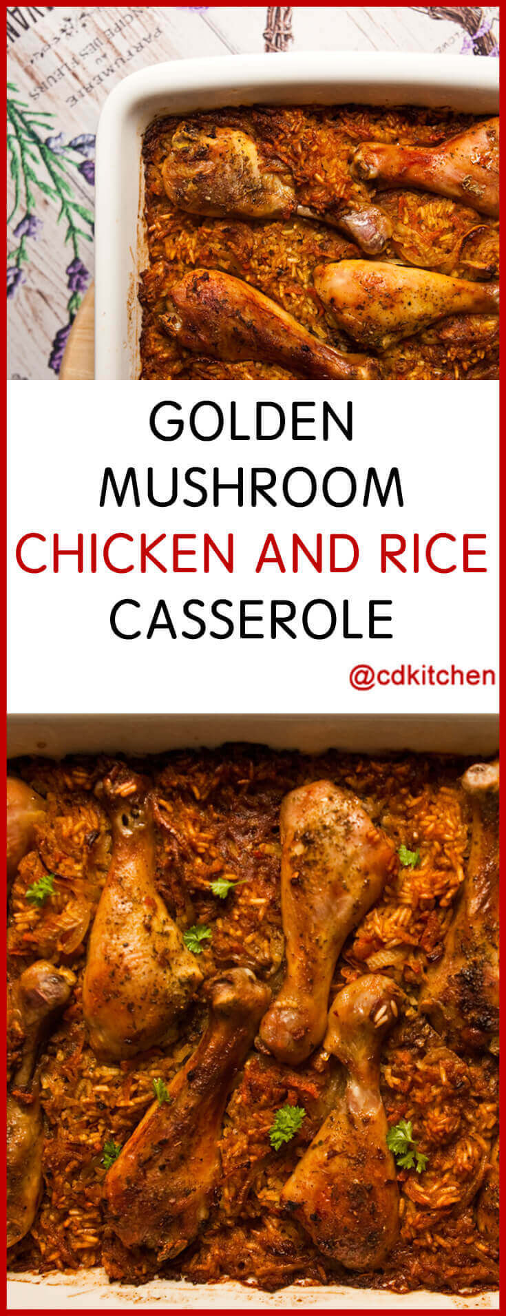 Chicken And Rice Casserole With Mushroom Soup
 Golden Mushroom Chicken And Rice Casserole Recipe