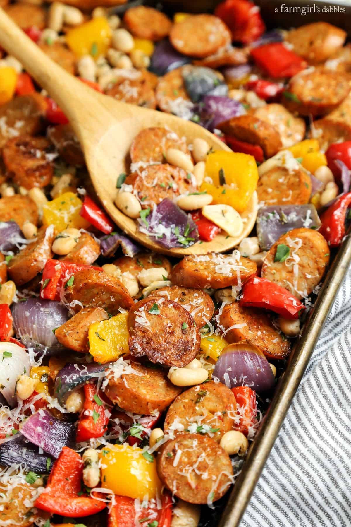 Chicken And Sausage Recipe
 Sheet Pan Italian Chicken Sausage with White Beans and