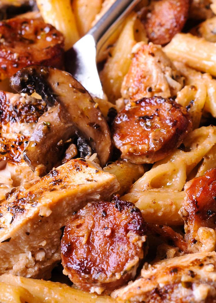 Chicken And Sausage Recipe
 Creamy Cajun Chicken and Sausage Pasta What s In The Pan