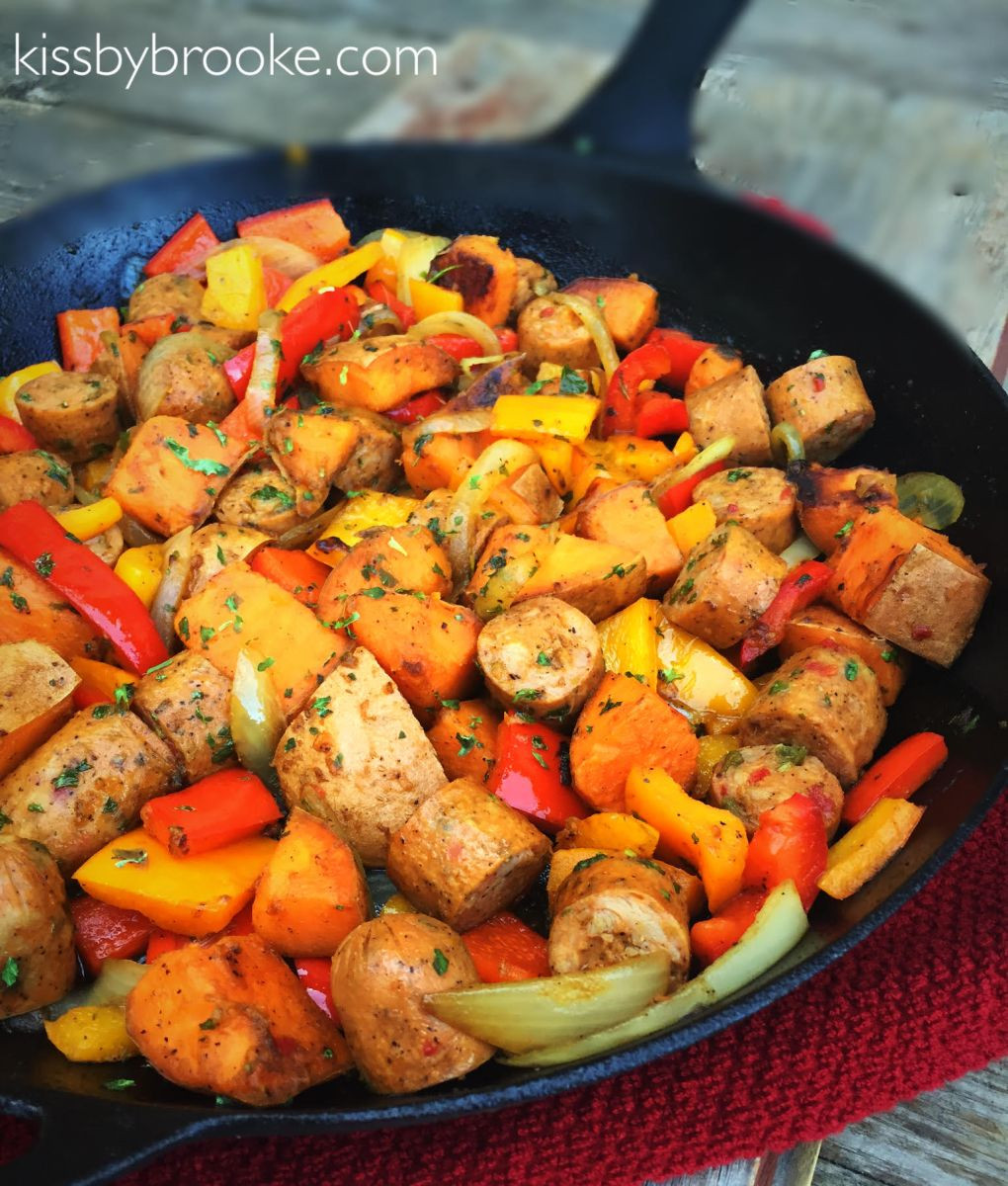 Chicken And Sausage Recipe
 Easy Chicken Sausage Dinner with Peppers ions and Sweet