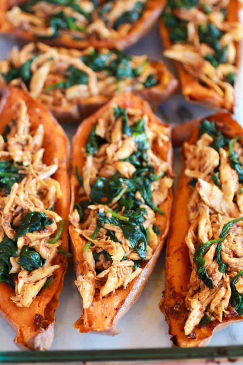 Chicken And Sweet Potato
 Healthy Chipotle Chicken Sweet Potato Skins Half Baked
