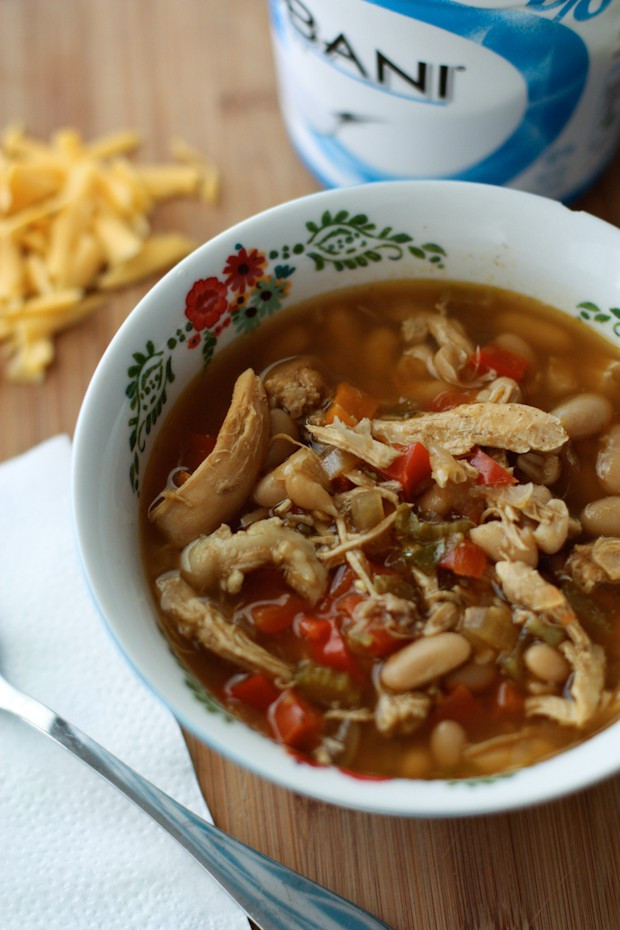 Chicken And White Bean Soup
 Slow Cooker Chicken and White Bean Soup with Quinoa