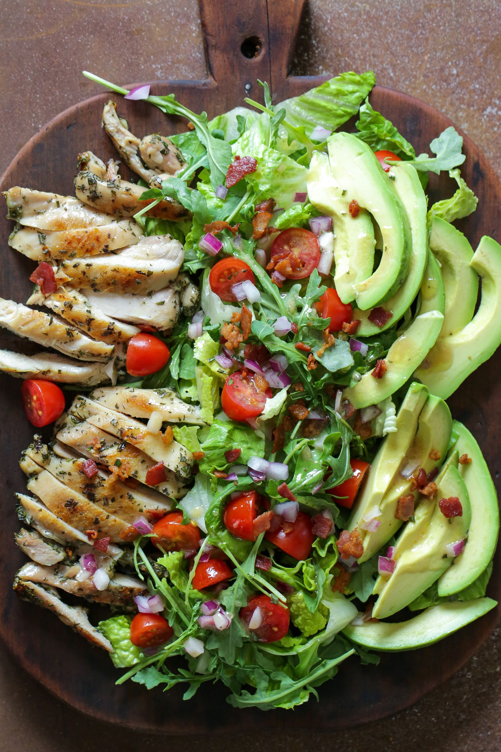 Chicken Avocado Salad
 Rosemary Chicken Salad with Avocado and Bacon Skinnytaste