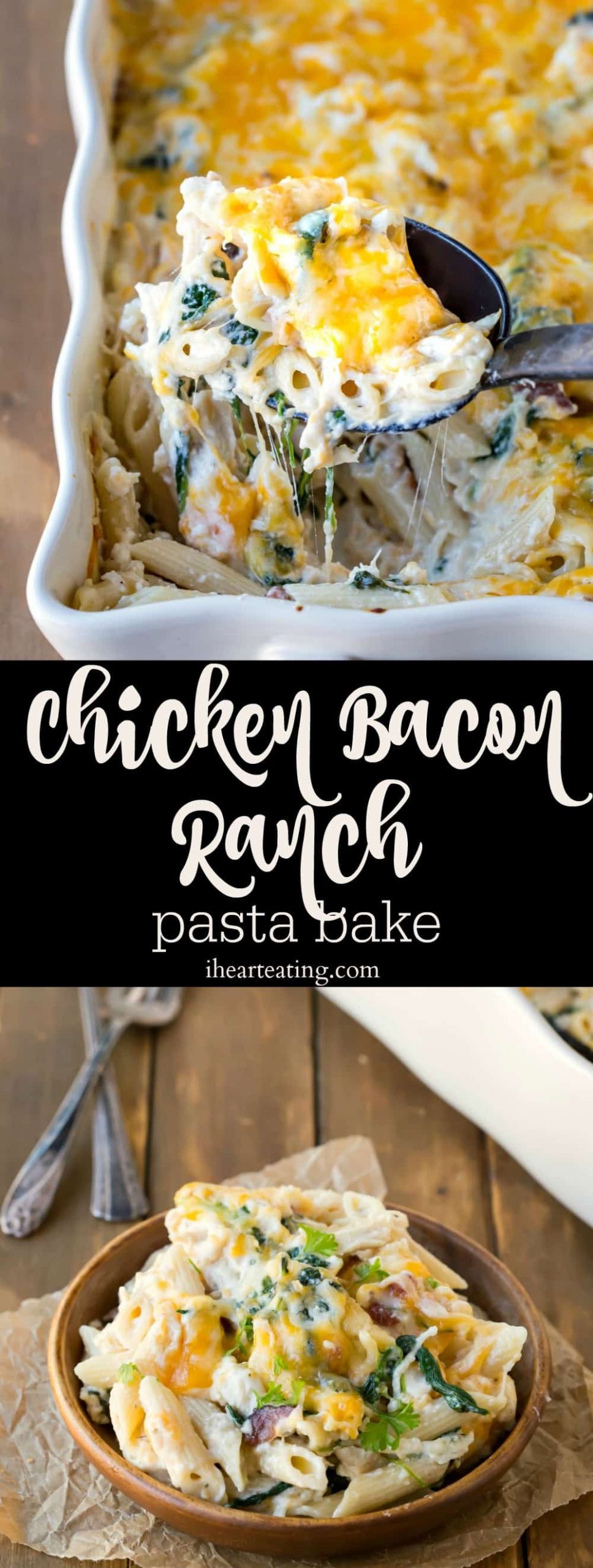 Chicken Bacon Ranch Pasta Recipes
 Chicken Bacon Ranch Pasta Bake I Heart Eating