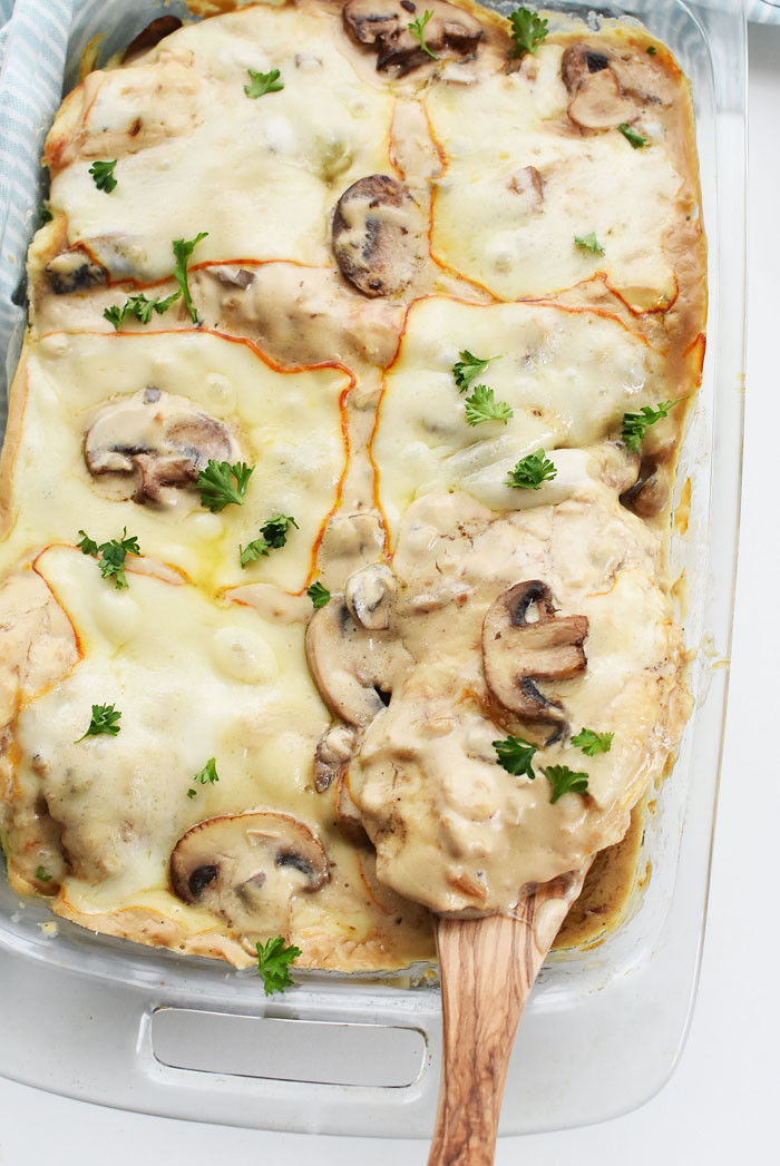 Chicken Breasts And Cream Of Mushroom Soup
 Cream of Mushroom Chicken Bake with Cheese